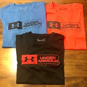 Lot Of Gently Used Men’s Under Armour Shirts